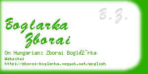boglarka zborai business card